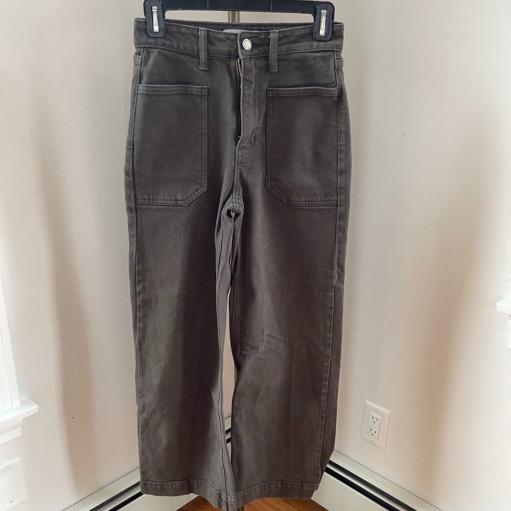 JBD Just Black Denim Utility Wide Leg Olive Size 24